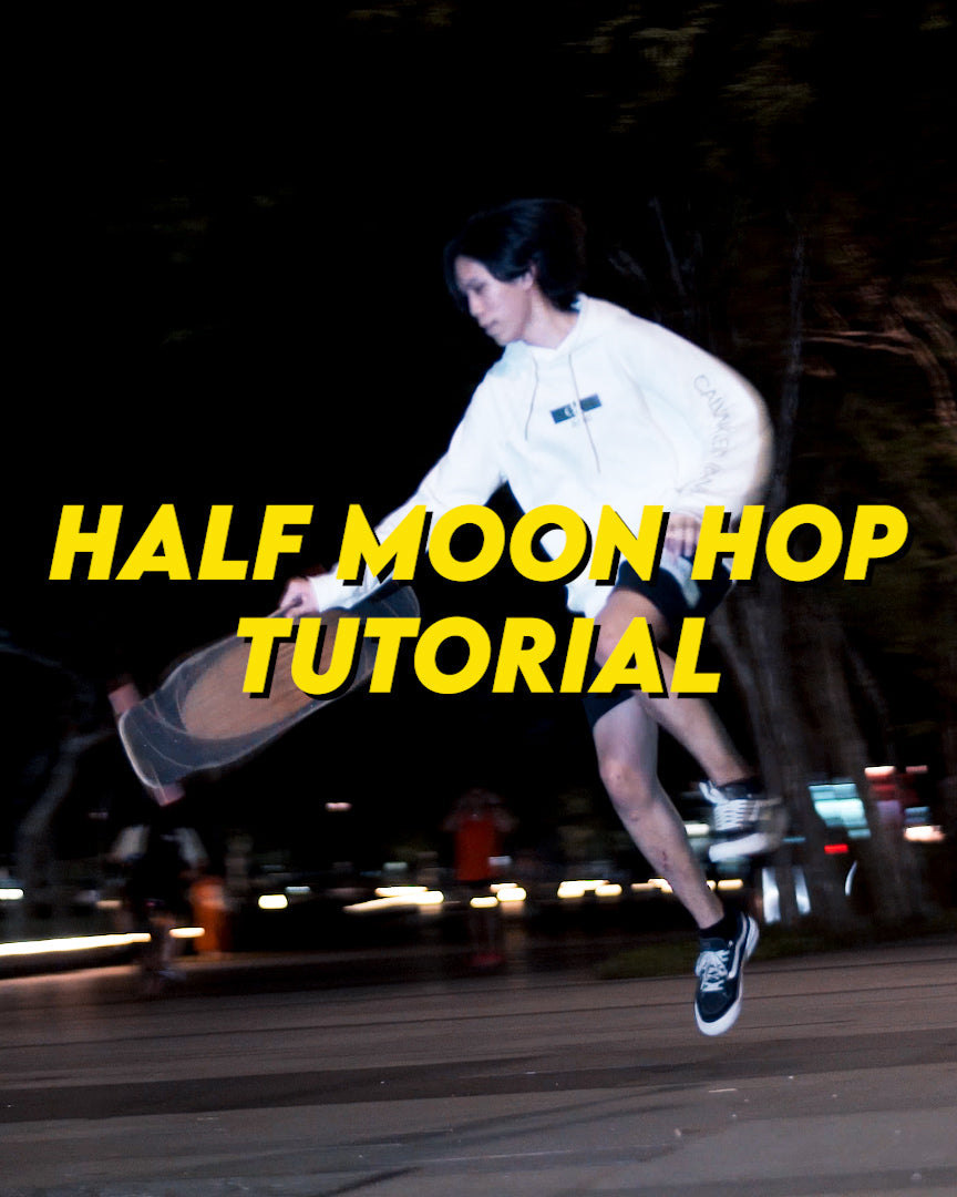 half moon hop longboard freestyle tutorial