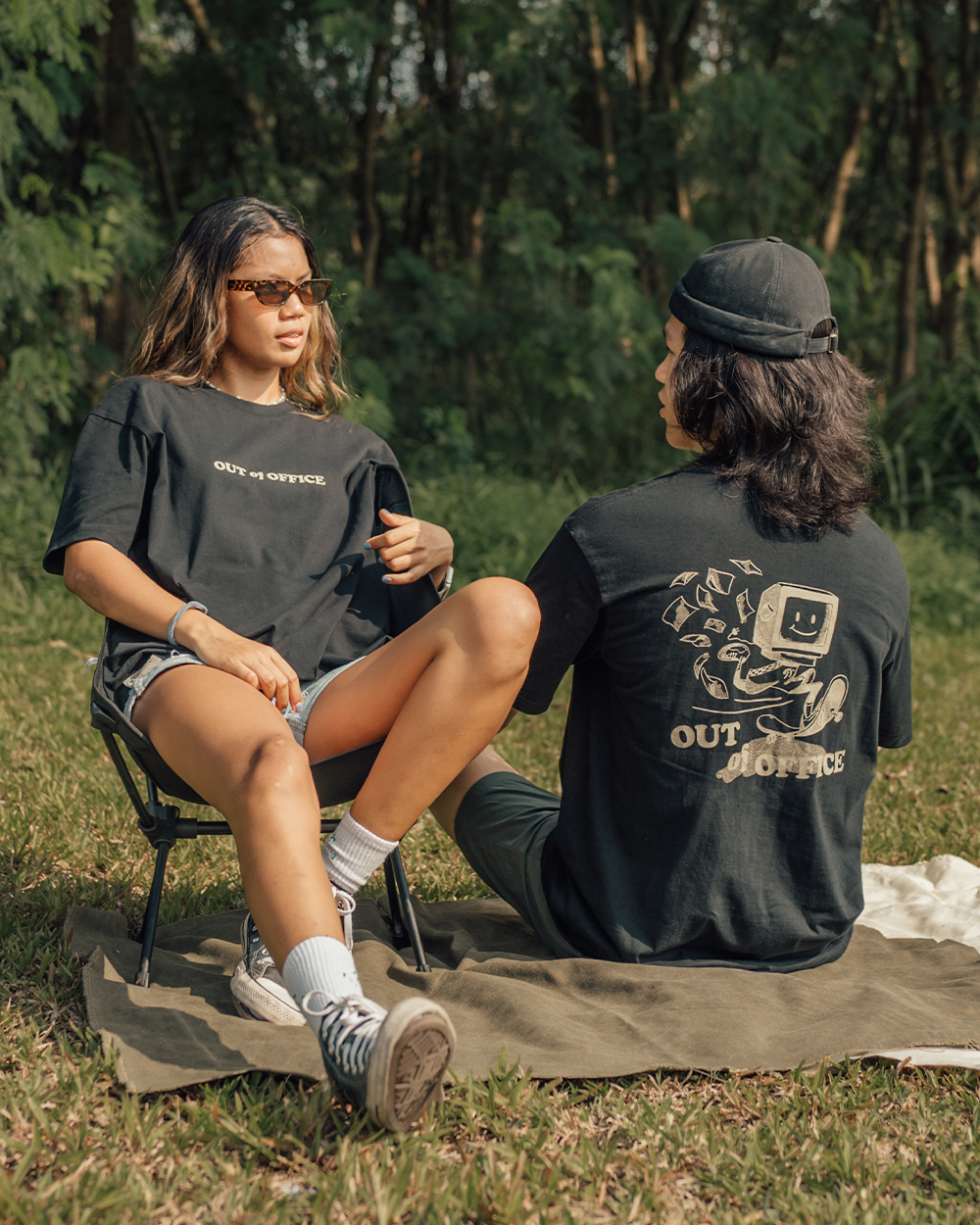 Out of Office Relaxed Graphic T shirt